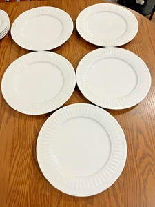 5er Set Oneida Küche Ariel 10 3/4" weiß SPEISETELLER schön! - Bild 1 von 6