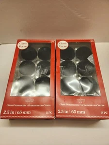 16 Glass Verre Glass Ornaments In Original Box - Picture 1 of 6