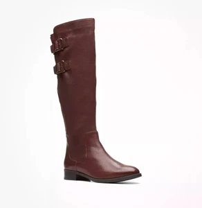 BNIB Clarks Ladies Boot Hamble Up British Tan Leather Size UK 5.5/39 D - Picture 1 of 6