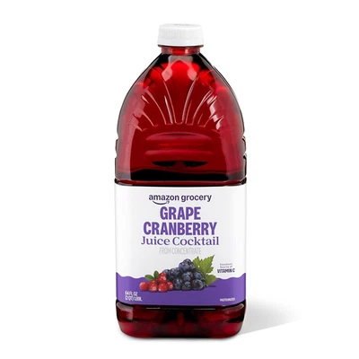 Amazon Grocery, Grape Cranberry Juice Cocktail, 64 Fl Oz (Previously Happy... - Image 1 of 4