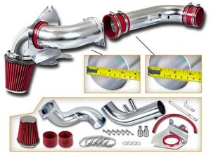 BCP RED 96-04 Ford Mustang 4.6L V8 Cold Air Intake Racing System + Filter - Picture 1 of 9