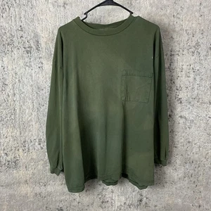 Vintage Patagonia Shirt Large Green Long Sleeve Faded Distressed USA Mens - Picture 1 of 14