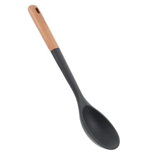 Cuchara de cocina de silicona para bebé cocina mango resistente cuchara de cuchara para el hogar - Imagen 1 de 12