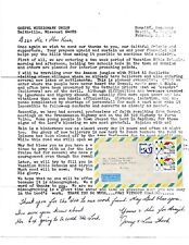 1976 Signed Typescript Letter Brazil Missionary Couple Amazon Jungle Travel