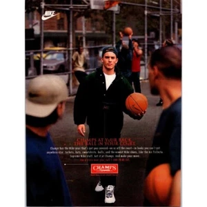 Nike Champ Sports Print Ad Nike Gear Champs At Your Back, The Ball In Your Court - Imagen 1 de 1