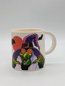 Halloween Witch Blinkymug Haunted Mansion MUSICAL BLINKY MUG - Picture 1 of 5
