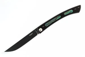 Mcusta Seki Japan Executive 2023 Limited Green Wood Personal Folding Steak Knife - Picture 1 of 6