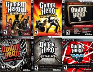 6 Brandneu Factory Sealed Guitar Hero Spiele für PS3 SEHR SELTEN PlayStation 3 - Bild 1 von 7