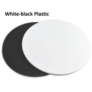 Stereo Microscope White Black Working Board Bottom Working Stage Round Plastic  - Picture 1 of 16