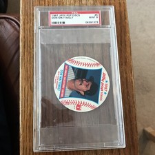 1987 Jiffy Pop Collector Edition Discs Food Issue Don Mattingly #6 Graded PSA 9