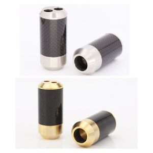 Stainless Steel +Carbon Fibre HiFi Speaker RCA Audio Cable Pants Boot Y Splitter