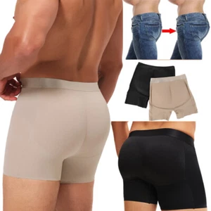 Hombres Levantador de glúteos Ropa interior Bolsa Calzoncillos boxer Pantalones cortos adelgazantes Potenciador de almohadilla de glúteos - Imagen 1 de 36