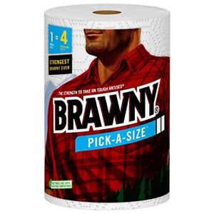 Brawny® Pick-A-Size® Paper Towels 1 Mega Roll = 4 Regular Rolls
