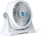 12-Inch Powerful Air Circulator Portable Fan in White | Floor or Wall Mountable,