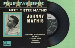 JOHNNY MATHIS / Meet Mister Mathis FONTANA TFE 17177 Press England 1958 EP 45 EX - Picture 1 of 5