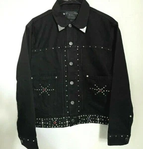 Polo Ralph Lauren Damen Nieten Western Denin Tucker Jacke Größe Small neu $ 398 - Bild 1 von 12