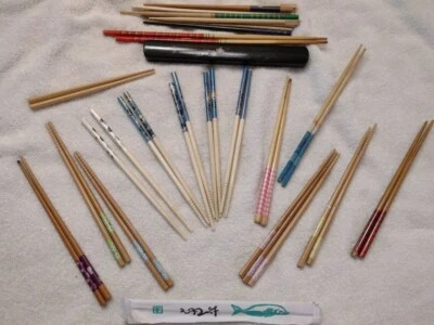 Lote De Palillos Varios - Nuevos Y Usados + Estuche Total De 32+ Palillos  Foto 1 de 4