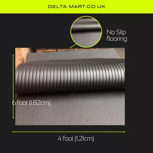 Gummi stabile Pferdematte strapazierfähig 15 mm x 6'x 4' Deltamart Pferdemattierung - Bild 1 von 2