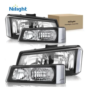 Nilight Headlight Assembly for Avalanche/Silverado 1500 1500HD 2500 2500HD 3500 - Picture 1 of 7