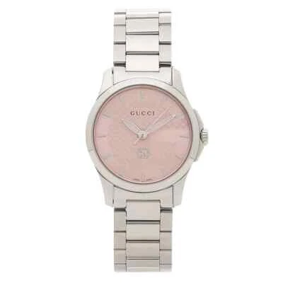 Gucci Women's G-Timeless Pink Dial Swiss Watch - YA1265047 ($1250 MSRP) - Image 1 of 4