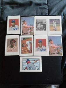 HOF 9 Card Baseball Lot. Mantle, Mays, Berra, Robinson, Satchel And Hodges - Picture 1 of 10