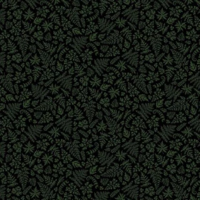 Northcott - Wild Harvest - Tonal Ferns - Black, Fabric by the Yard - Image 1 of 4