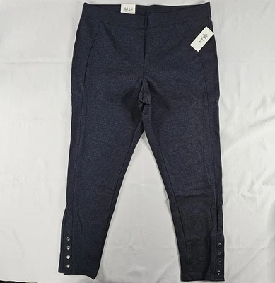 Pantalones Ponte Style & Co Azul Marino Elastizados Pull On Cónicos Para Mujer XL $49.50 NUEVOS CON ETIQUETAS  Foto 1 de 4