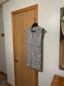 Tart XS Multi-Color w/Geometric Print Knee-Length Cap Sleeve Sheath Dress - EUC - Picture 1 of 4