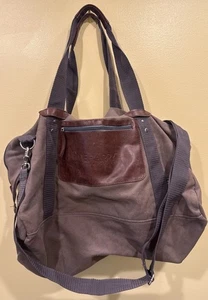 Vintage MeHarry Medical College braun Canvas Schulter Fitnessstudio Tragetasche 24x10x10" - Bild 1 von 5