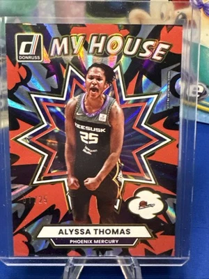 2025 Donruss WNBA Alyssa Thomas My House Red Holo Laser 01/25 Bookend - Image 1 of 4