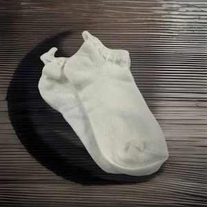 VTG Socks Gean Edwards Acrylic White Ribbon Bow Low Ankle 9-11 White 90s 80s USA - Picture 1 of 4