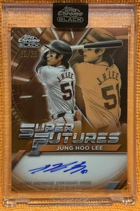 2025 Topps Chrome Black Super Futures 25/25 Jung Hoo Lee FSA-JL Autograph Giants - Picture 1 of 9