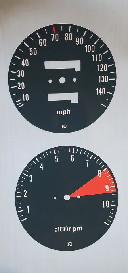 Adesivo de sobreposição de relógio calibre velocímetro Honda CB750 K CB 750 K 750 1976 - Imagem 1 de 1