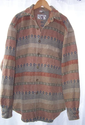 The Territory Ahead Men’s M Long Sleeve Button Up Shirt Southwestern Aztec HIPPI - Image 1 of 4