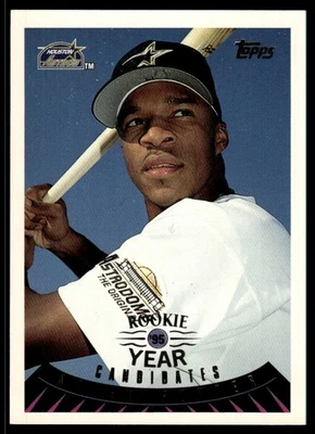 1995 Topps Traded & Rookies Brian Hunter Houston Astros #39T ROYC - Image 1 of 2