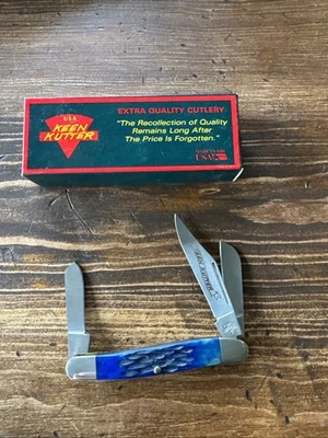 KEEN Kutter Vintage (KK47BJB) 3 Blade Blue Pocket Knife - Image 1 of 2