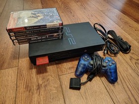 Sony PlayStation 2 Console Bundle 5 Games 1 Controller 1 Memory Card All Hookups