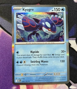 Kyogre 034/132 Me01: Mega Evolution Holo Rare - Picture 1 of 2