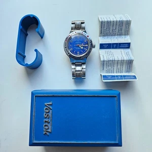 URSS Raro Orologio Vostok Amphibia Originale Automatico Subacqueo 2416B Portaerei - Foto 1 di 10