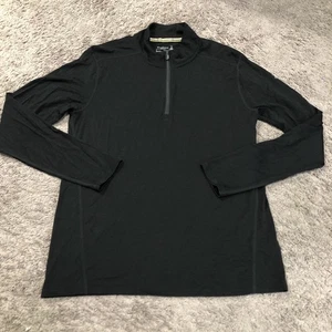 Top SmartWool Merino 150 1/4 Zip Base Strato Uomo Taglia L Nero Lana Manica Lunga - Foto 1 di 8