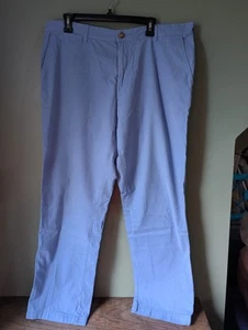 Tommy Hilfiger Mens Graduate Slim fit Casual Pants 38/32 Blue Solid READ - Picture 1 of 9