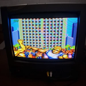 CRT 34cm 14" Panasonic TC-14S15AQ Colour TV Vintage Gaming Television & Remote - Bild 1 von 24