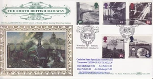 GB Stamps First Day Cover North British Railway, train carried mail BENHAM 1994 - Picture 1 of 1