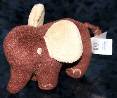 ELEFANTE Peluche BABY GAP Infantil Niños MUÑECA Niña Juguete Cuna Niños Infante Marrón Foto 1 de 3