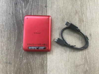 WD WDBACX0010BRD 1TB My Passport Essential SE Portable Hard Drive USB 3.0 (Red) - Image 1 of 3