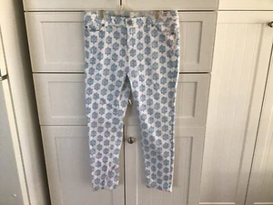 Vineyard Vines Girl’s Saylor Stretch Blue & White Jeans Size 16 - Picture 1 of 4