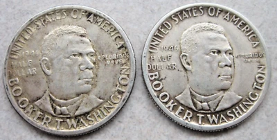 1946-P  Booker T Washington Half Dollar - Lot of 2 Coins - Image 1 of 2
