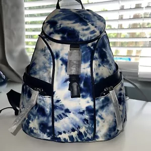 CALVIN KLEIN Shay Small Backpack Serenity Blue with White  NWT - Picture 1 of 12