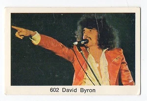 1970s Swedish Card #602 British Rock Band Uriah Heep singer writer David Byron - Bild 1 von 1