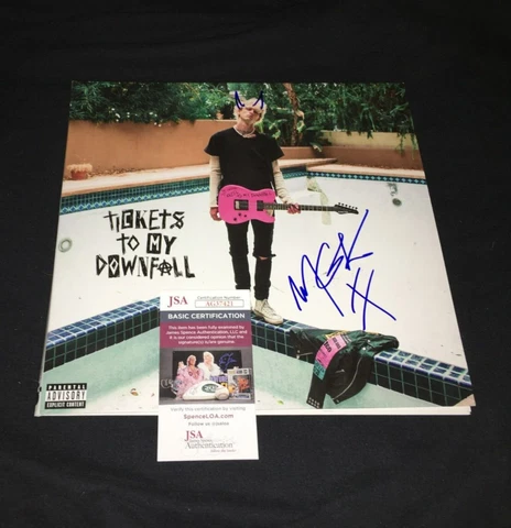 Machine Gun Kelly signed Tickets to My Downfall vinyl record MGK LP NEW JSA Cover